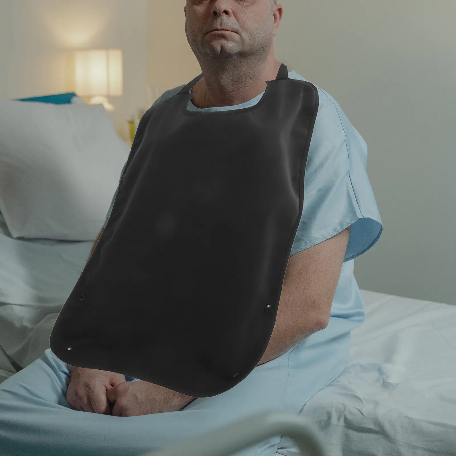 Black Adult Polyester Elderly Bib Waterproof Elastic Neck Crumb Catcher Dining Clothing Protector Disabled Feeding Bibs
Black Adult Polyester Elderly Bib Waterproof Elastic Neck Crumb Catcher Dining Clothing Protector Disabled Feeding Bibs