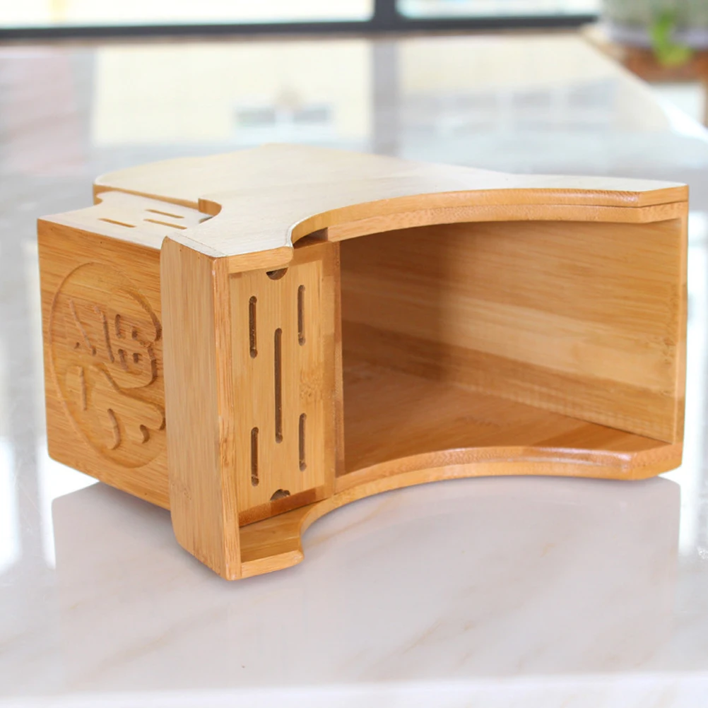 Bamboo Knife Holder Multi Function Kitchen Cutlery Storage Rack Long Time Use Smooth Edge No Burr Clean Tidy Environment
Bamboo Knife Holder Multi Function Kitchen Cutlery Storage Rack Long Time Use Smooth Edge No Burr Clean Tidy Environment