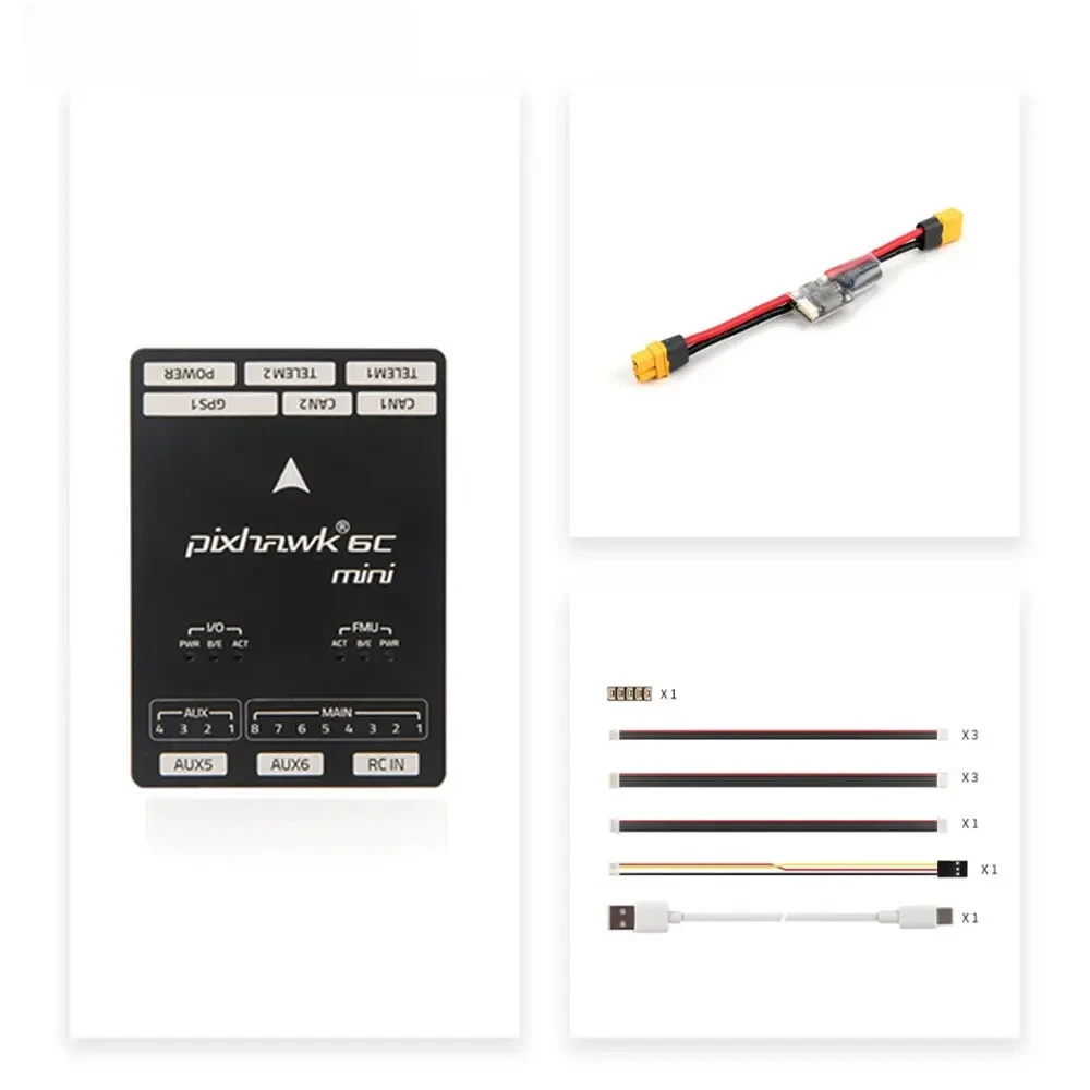 Полетный контроллер Pixhawk 6C Mini с модулем питания PM02 V3 12S/PM06 14S и GPS M9N/M10 для радиоуправляемых мультикоптеров и самолетов
Полетный контроллер Pixhawk 6C Mini с модулем питания PM02 V3 12S/PM06 14S и GPS M9N/M10 для радиоуправляемых мультикоптеров и самолетов
