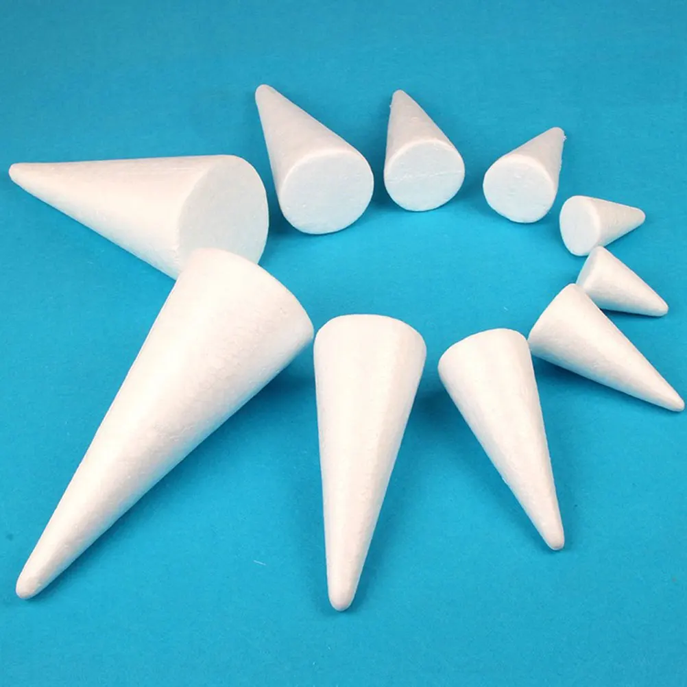 4Pcs White Foams DIY Craft Supplies Kids Toys Smooth Edge Diy Diy Xmas Tree Cones Cone Ornament Safe Material Artworks
4Pcs White Foams DIY Craft Supplies Kids Toys Smooth Edge Diy Diy Xmas Tree Cones Cone Ornament Safe Material Artworks