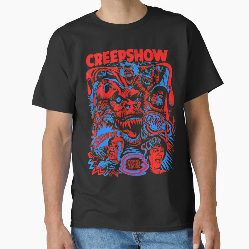 Creepshow Shiver Cringe Scream 80s vintage movie retro tv shows Horror zombies Scary halloween gift T-shirt Large size Tops
Creepshow Shiver Cringe Scream 80s vintage movie retro tv shows Horror zombies Scary halloween gift T-shirt Large size Tops