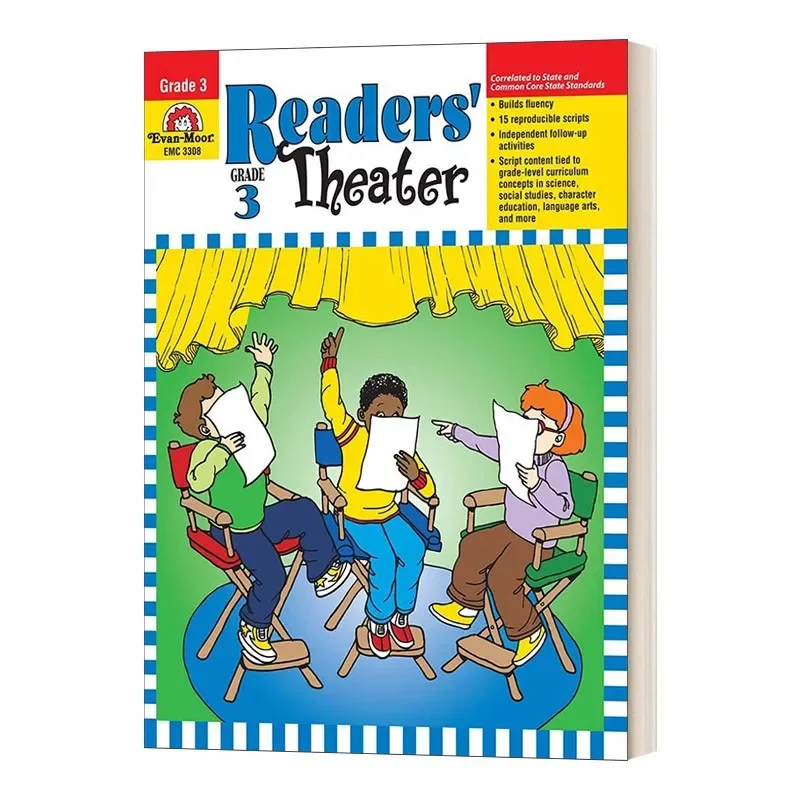 Театр Evan-Moor Readers, Рабочая тетрадь 3 класса, состарен 8, 9, 10, 11 12, английская книга 9781557998927
Театр Evan-Moor Readers, Рабочая тетрадь 3 класса, состарен 8, 9, 10, 11 12, английская книга 9781557998927