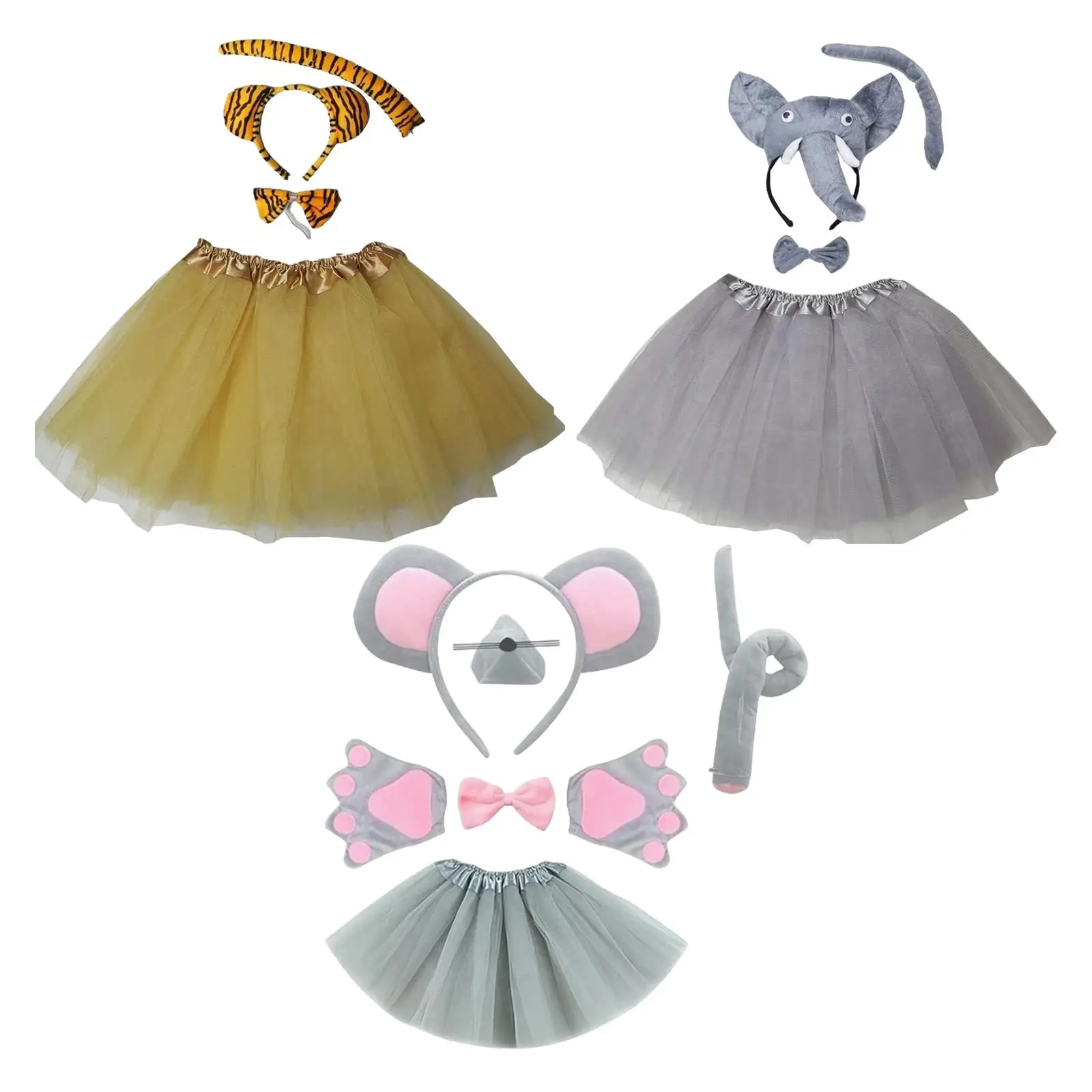 Animal Cosplay Costume Set Lovely Headdress Ears Headband Tail for Photo Props Festival Masquerade Role Playing Party Supplies
Animal Cosplay Costume Set Lovely Headdress Ears Headband Tail for Photo Props Festival Masquerade Role Playing Party Supplies