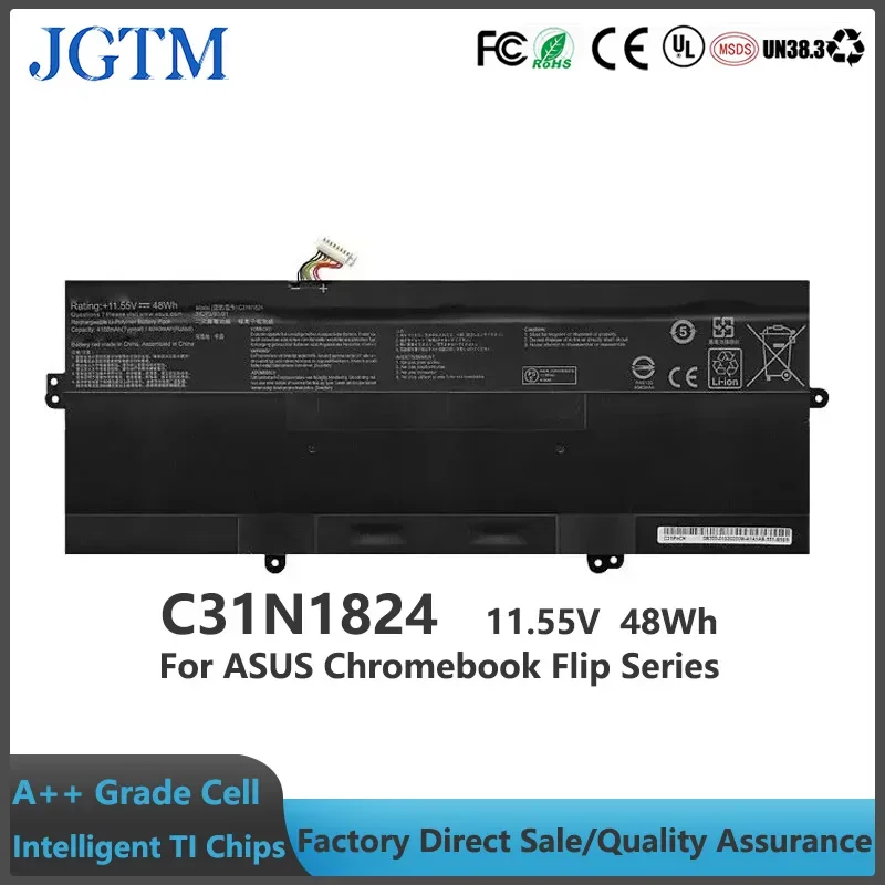 JGTM C31N1824 48Wh 11.55V Laptop Battery for ASUS Flip C434 C434T C434TA C434TA-AI0041 C434TA-AI0045 C434TA-AI0095 C434TA-AI0108
JGTM C31N1824 48Wh 11.55V Laptop Battery for ASUS Flip C434 C434T C434TA C434TA-AI0041 C434TA-AI0045 C434TA-AI0095 C434TA-AI0108