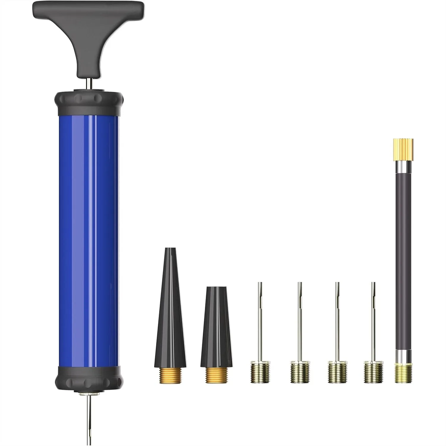 Portable Ball Pump with 4 Needles, 2 Nozzles, and Extension Hose for Basketball Football Volleyball Soccer - Easy Inflation
Portable Ball Pump with 4 Needles, 2 Nozzles, and Extension Hose for Basketball Football Volleyball Soccer - Easy Inflation