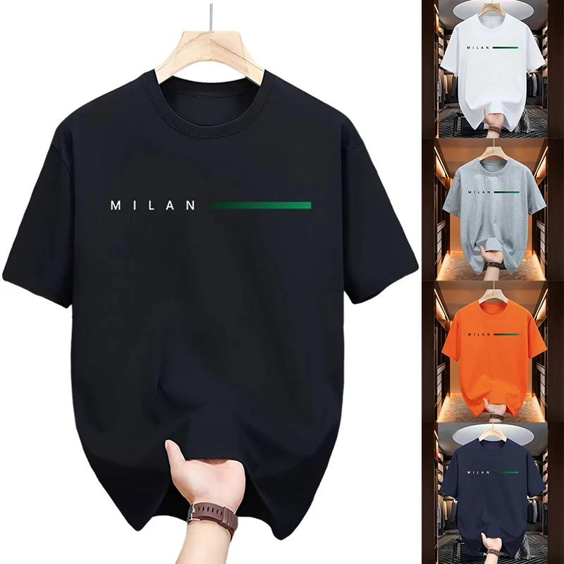 2025 New Arrival Men's Milan T-shirts High Quality 100% Cotton O-neck Short Sleeved Tops Spring Summer Daily Casual Fashion Tees
2025 New Arrival Men's Milan T-shirts High Quality 100% Cotton O-neck Short Sleeved Tops Spring Summer Daily Casual Fashion Tees