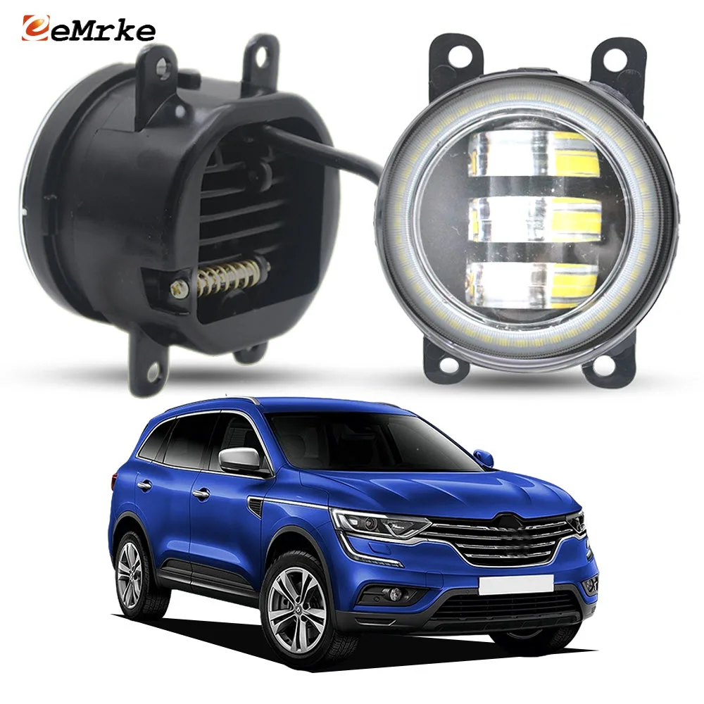 Обновление светодиодных противотуманных фар для Renault Koleos 2 Samsung QM6 2016 2017 2018, Angel Eyes DRL с обрезанными линзами, дневные ходовые огни Halo
Обновление светодиодных противотуманных фар для Renault Koleos 2 Samsung QM6 2016 2017 2018, Angel Eyes DRL с обрезанными линзами, дневные ходовые огни Halo