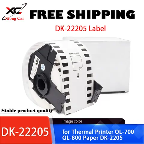 62mm*30.48Meter DK-22205 Label，for Thermal Printer QL-700/QL-800 Paper DK-2205