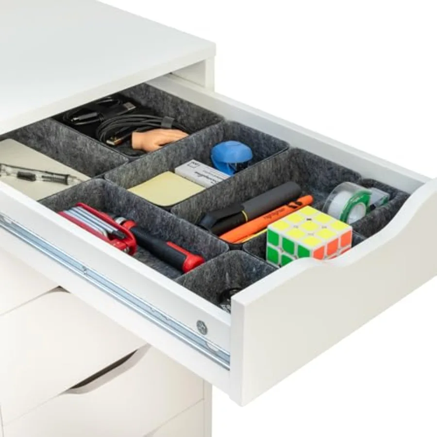 Goods Drawer Organizer Compatible with Ikea Alex Drawer Unit, 10-Piece Modular Felt Tray Organizer Set, Perfect Fit
Goods Drawer Organizer Compatible with Ikea Alex Drawer Unit, 10-Piece Modular Felt Tray Organizer Set, Perfect Fit