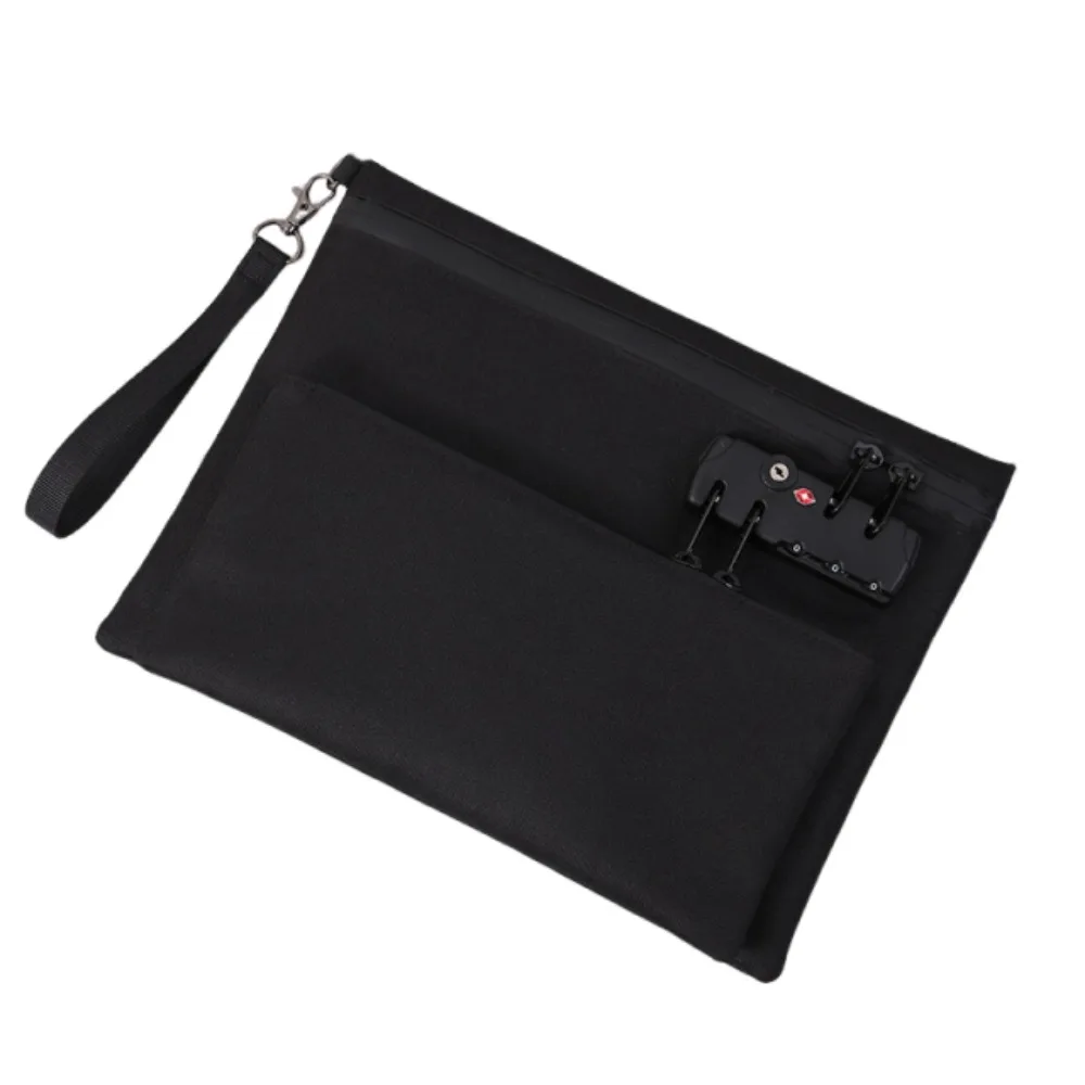 Oxford Cloth Locking File Pouch Waterproof Password Lock Document Storage Bag Anti-theft with Handle Safety Cash Case Travel Use
Oxford Cloth Locking File Pouch Waterproof Password Lock Document Storage Bag Anti-theft with Handle Safety Cash Case Travel Use