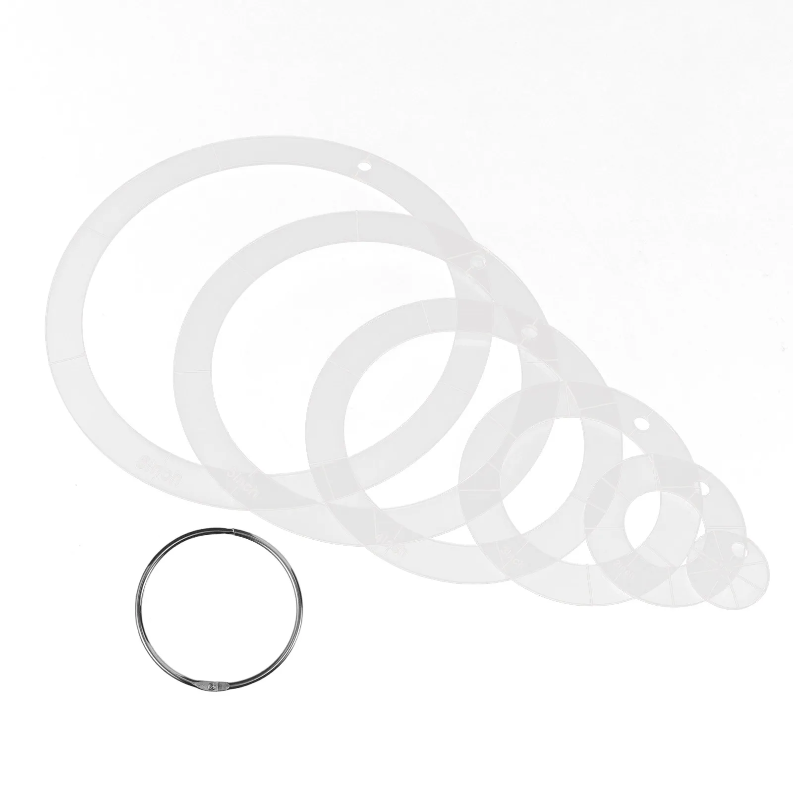 6Pcs Acrylic Quilting Templates Round Edge Circle Ruler Set 1-6 Inch Precise Patchwork Sewing Templates for Beginner Advanced
6Pcs Acrylic Quilting Templates Round Edge Circle Ruler Set 1-6 Inch Precise Patchwork Sewing Templates for Beginner Advanced