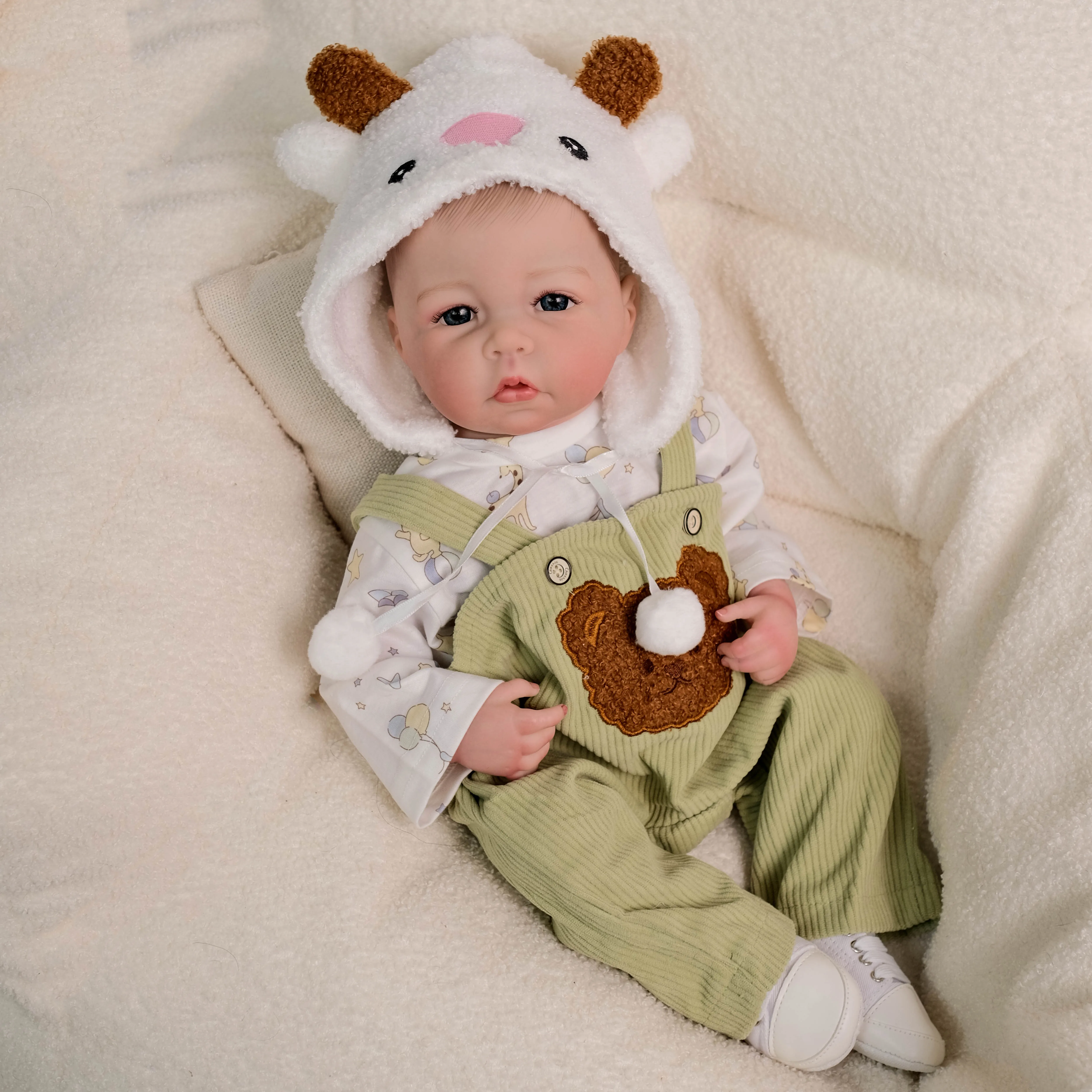 NPK 19-inch Lifelike Doll Full Body Handmade Luca Realistic Collectible with 3D Skin Painted Hair And Visible Veins
NPK 19-inch Lifelike Doll Full Body Handmade Luca Realistic Collectible with 3D Skin Painted Hair And Visible Veins