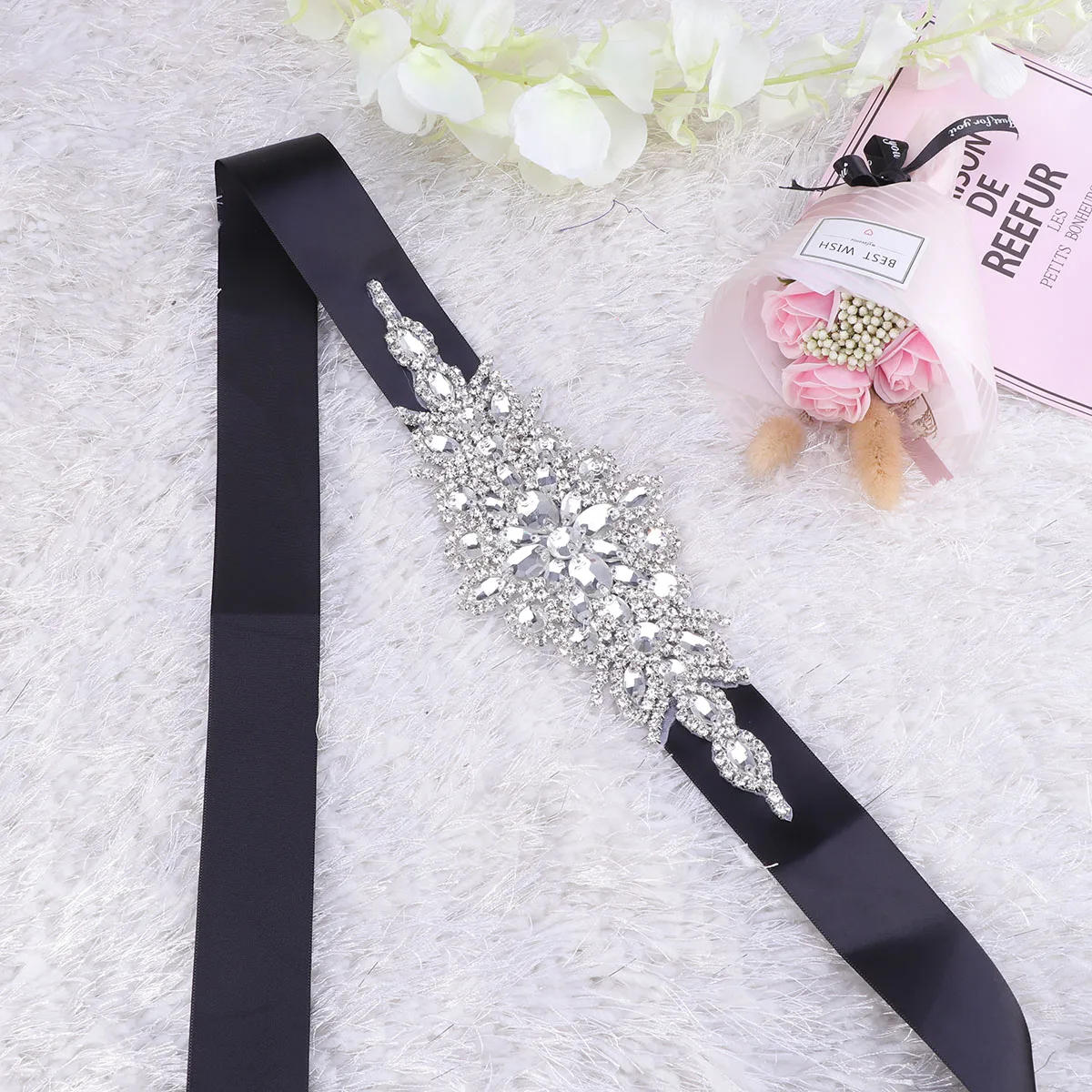 Rhinestone Bride Belt Elegant Wedding Dress Decor Beautiful Waist Accessory Formal Bridal Belt Luxury Accessories
Rhinestone Bride Belt Elegant Wedding Dress Decor Beautiful Waist Accessory Formal Bridal Belt Luxury Accessories