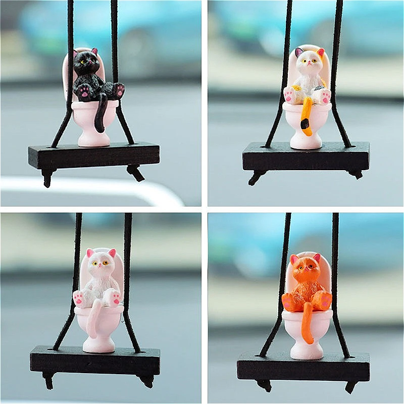 Toilet Cat Car Hanger - Humorous Rearview Mirror Pendant with Funny Pose, Auto Interior Decor Ornament Gift
Toilet Cat Car Hanger - Humorous Rearview Mirror Pendant with Funny Pose, Auto Interior Decor Ornament Gift