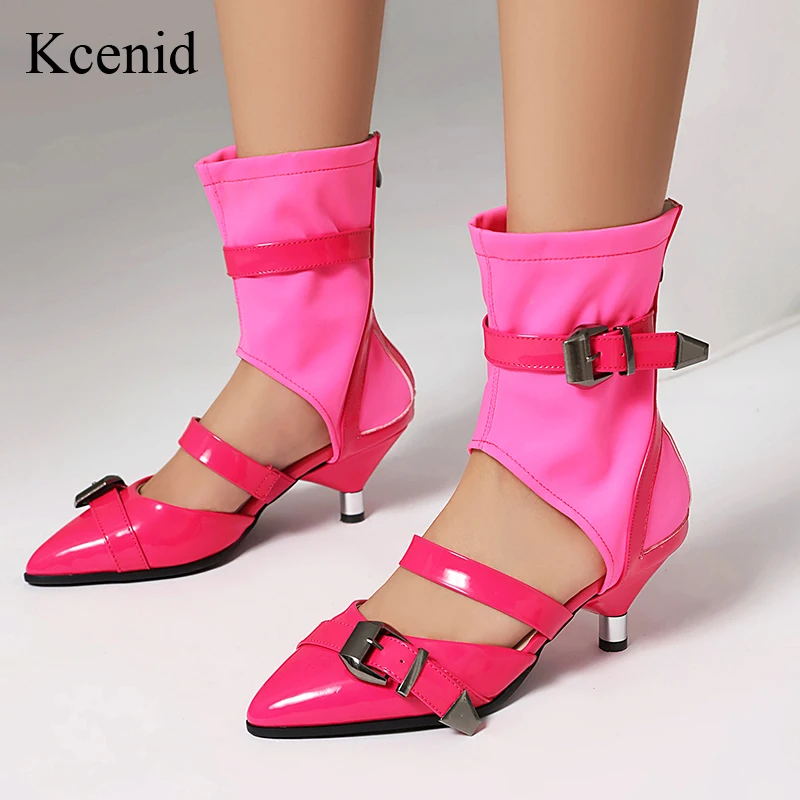 Kcenid Sexy Spring Stretch Boots Kitten Heels Women Sandals Fashion Pointed Toe Buckle Strap Hollow Pumps Pole Dancing Shoes
Kcenid Sexy Spring Stretch Boots Kitten Heels Women Sandals Fashion Pointed Toe Buckle Strap Hollow Pumps Pole Dancing Shoes