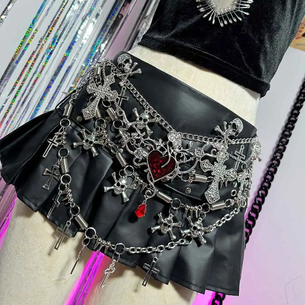 Emo Gothic Skirts Punk Rock Street Wear E-Girls Y2K Vegan Leather Goth Glitch Core Pin Eco Heart Kawaii Skull Grunge Harajuku
Emo Gothic Skirts Punk Rock Street Wear E-Girls Y2K Vegan Leather Goth Glitch Core Pin Eco Heart Kawaii Skull Grunge Harajuku