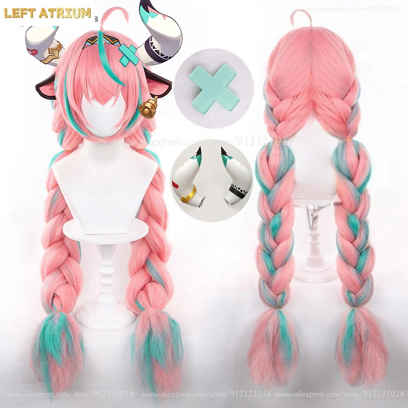 Choice Varesa Cosplay Wig 100cm Pink Green Pre-Crimped Braided Wigs For Women Anime Cosplay Wig Heat Resistant Synthetic Hair
Choice Varesa Cosplay Wig 100cm Pink Green Pre-Crimped Braided Wigs For Women Anime Cosplay Wig Heat Resistant Synthetic Hair