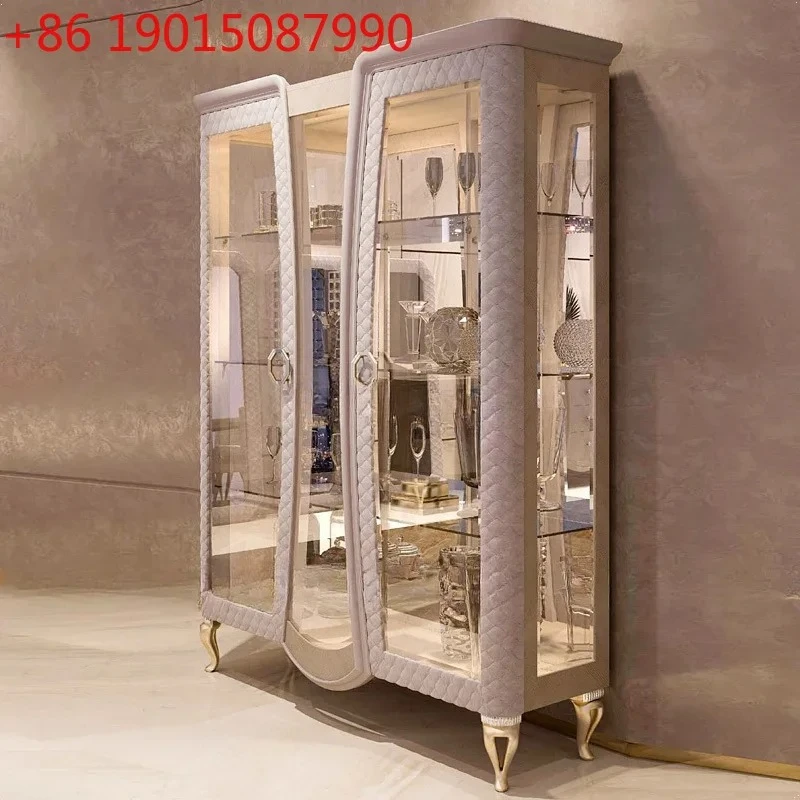 Винный шкаф с новой стеклянной дверцей, витрина в гонконгском стиле, легкая роскошь
Винный шкаф с новой стеклянной дверцей, витрина в гонконгском стиле, легкая роскошь