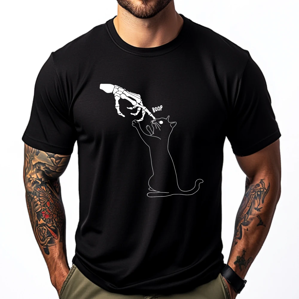 Giftblack Cat Skeleton Hand Boop Cat Nose Funny Halloween Outfit Shirts Graphic Tee Man Breathable Vintage T Shirts Luxury
Giftblack Cat Skeleton Hand Boop Cat Nose Funny Halloween Outfit Shirts Graphic Tee Man Breathable Vintage T Shirts Luxury