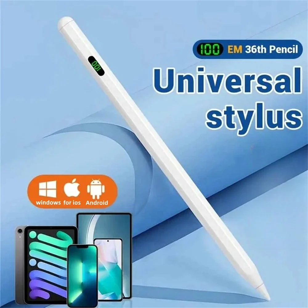 Стилус со светодиодным цифровым дисплеем мощности для iPad Samsung Galaxy Tablet Pen для Android IOS Windows Универсальная сенсорная ручка для телефона
Стилус со светодиодным цифровым дисплеем мощности для iPad Samsung Galaxy Tablet Pen для Android IOS Windows Универсальная сенсорная ручка для телефона