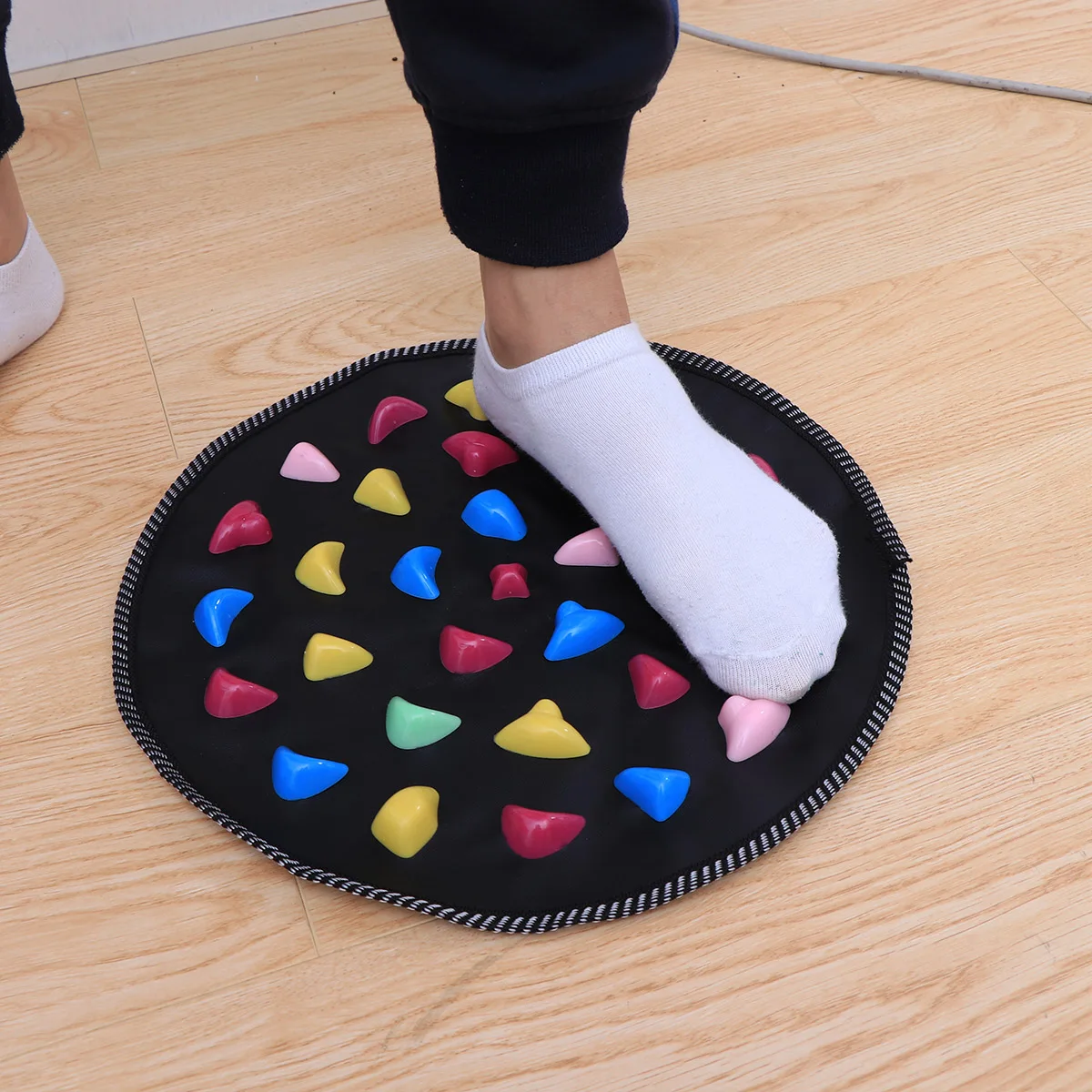 Foot Massage Mat Round Silicone Stone Pain Relief Acupressure Stimulator For Blood Circulation Indoor Outdoor Use Pad
Foot Massage Mat Round Silicone Stone Pain Relief Acupressure Stimulator For Blood Circulation Indoor Outdoor Use Pad