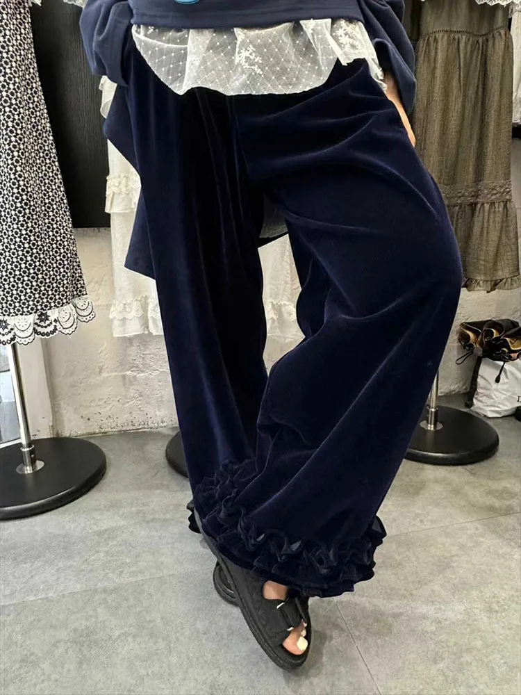 Velvet Pants Loose Plush Mopping Women Warm Mujer High Waist Thicken 2025 OL Streetwear Straight Casual Winter Plush
Velvet Pants Loose Plush Mopping Women Warm Mujer High Waist Thicken 2025 OL Streetwear Straight Casual Winter Plush