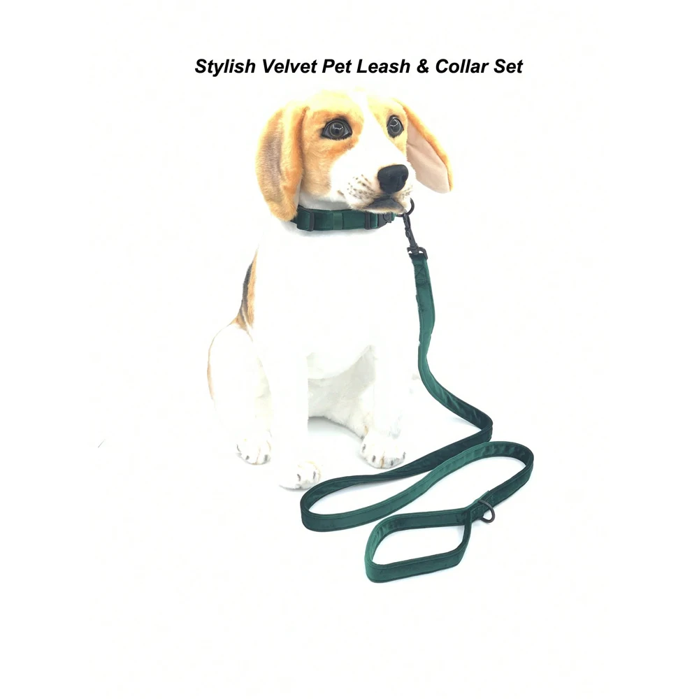 Stylish Velvet Pattern Pet Leash & Collar Set High-Strength Polyester Adjustable Lock Buckle S/M/L Sizes Load Capacity 50-75KG
Stylish Velvet Pattern Pet Leash & Collar Set High-Strength Polyester Adjustable Lock Buckle S/M/L Sizes Load Capacity 50-75KG