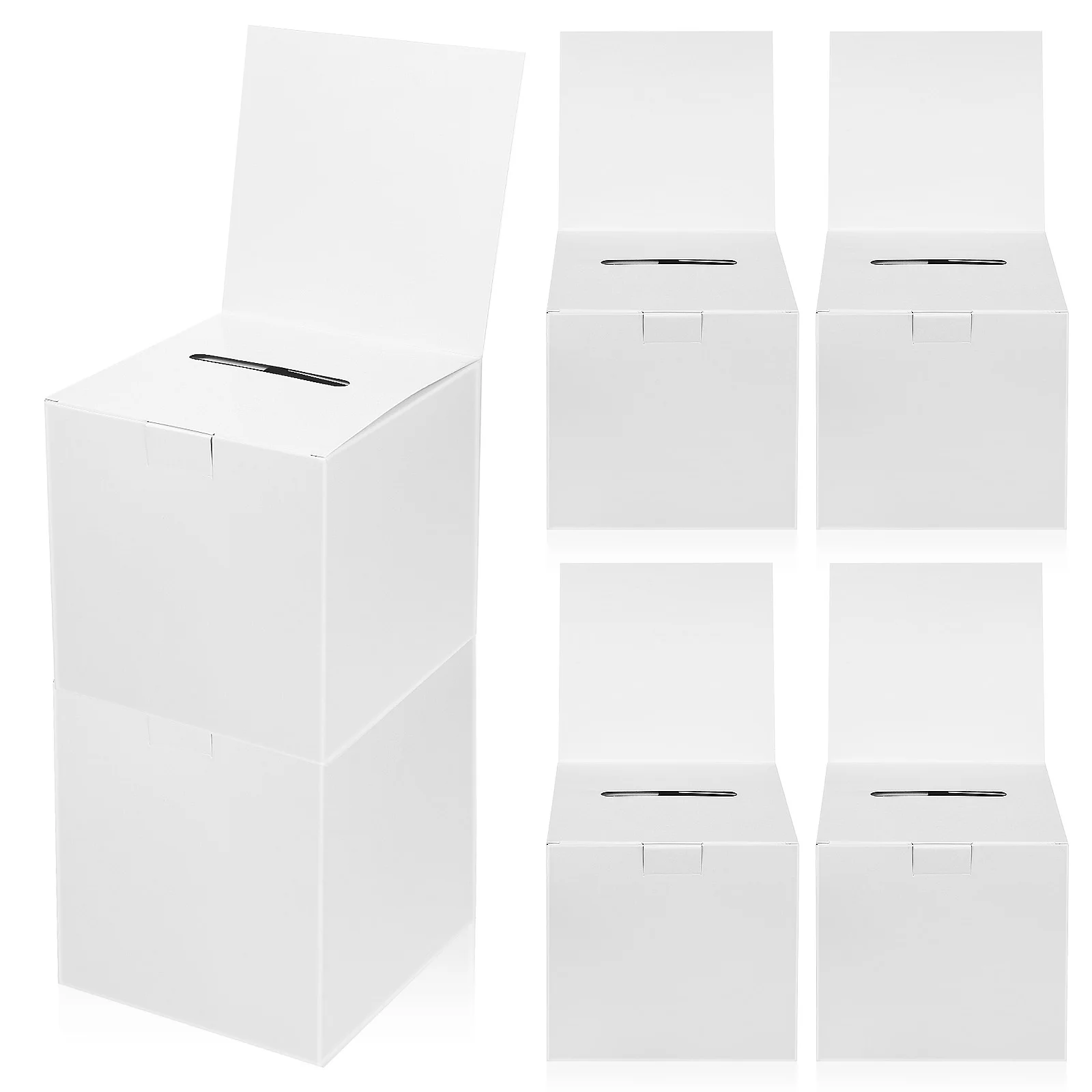 6 Pcs Ballot Boxes Voting Raffle Box 6x6x6 Inch Cardboard Gift Wrap Storage Bag Present Container Lottery Tickets Desk
6 Pcs Ballot Boxes Voting Raffle Box 6x6x6 Inch Cardboard Gift Wrap Storage Bag Present Container Lottery Tickets Desk
