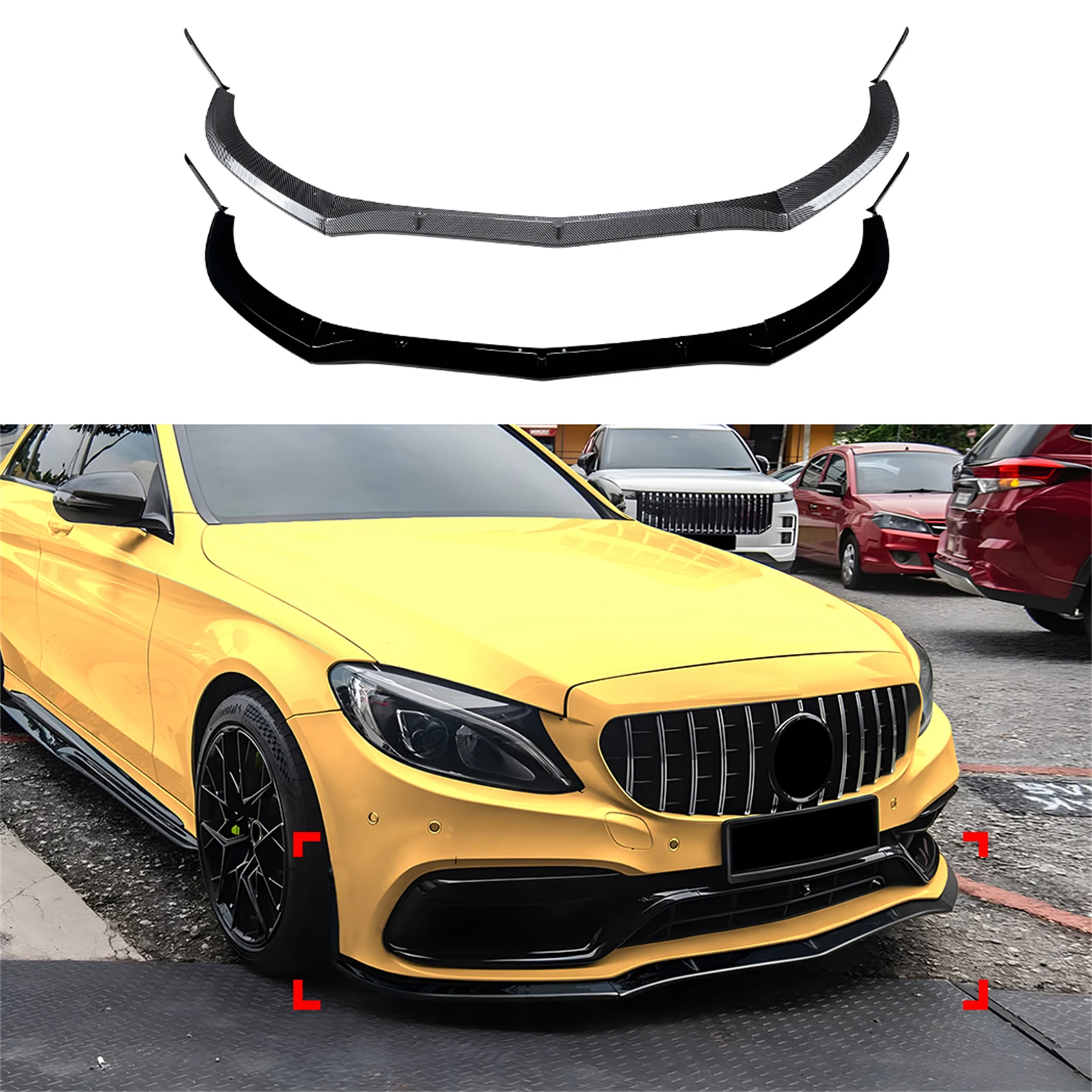 Внешний передний спойлер, бампер, нижнее лезвие для губ, разделитель подбородка для Mercedes Benz C Class W205 S205 2015-2022 C63 AMG
Внешний передний спойлер, бампер, нижнее лезвие для губ, разделитель подбородка для Mercedes Benz C Class W205 S205 2015-2022 C63 AMG