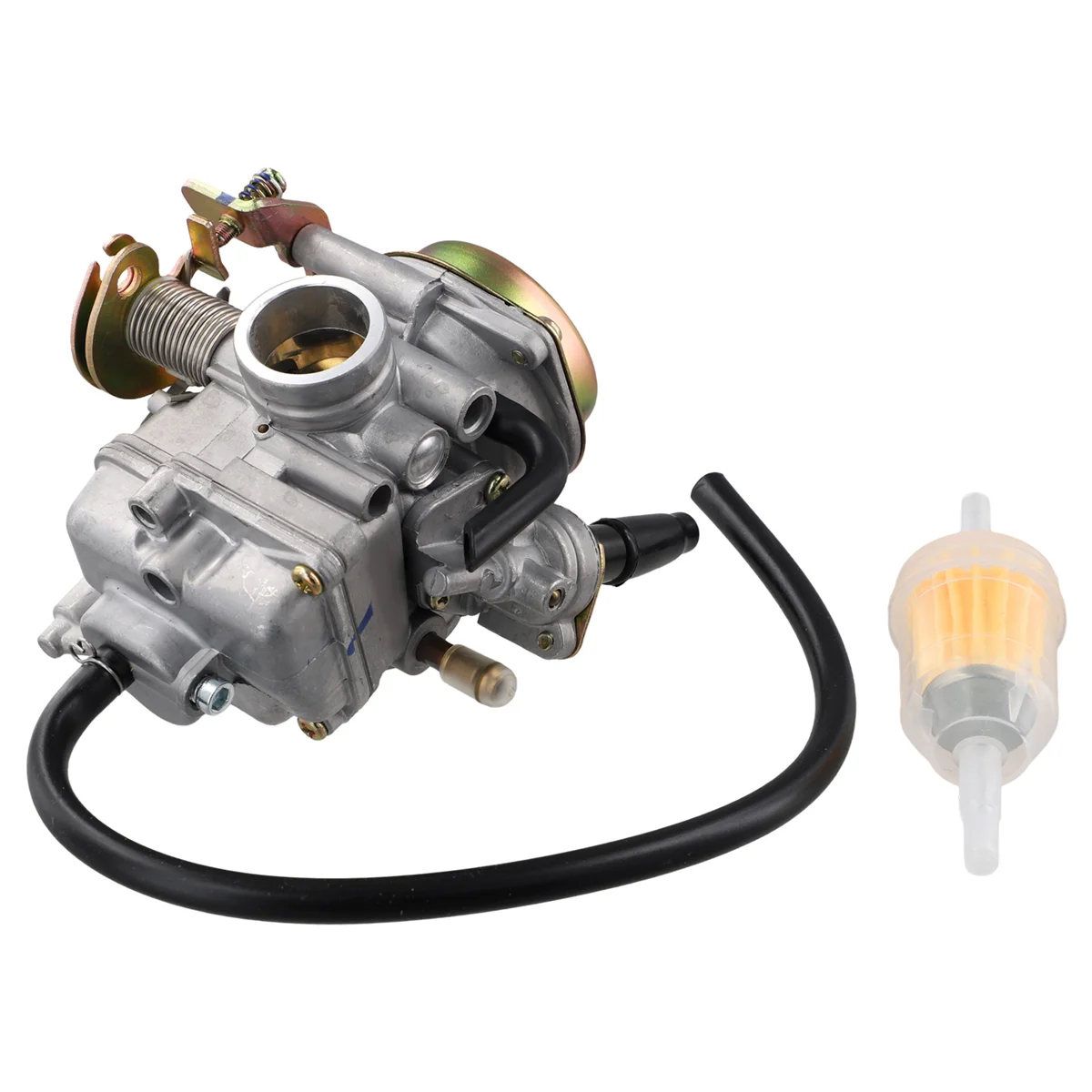 Carburetor with Fuel Filter for E-TON Rover & Viper 70cc 90cc RX4-70M RX4-90R Eton 811613, 813802
Carburetor with Fuel Filter for E-TON Rover & Viper 70cc 90cc RX4-70M RX4-90R Eton 811613, 813802