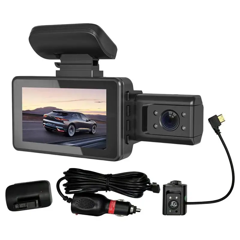 Dashcam Front And Rear Camera DVR Car Video Recorder Vehicle Black Box FULL HD 1080P Night Vision Driver Recorder G Sensor
Dashcam Front And Rear Camera DVR Car Video Recorder Vehicle Black Box FULL HD 1080P Night Vision Driver Recorder G Sensor