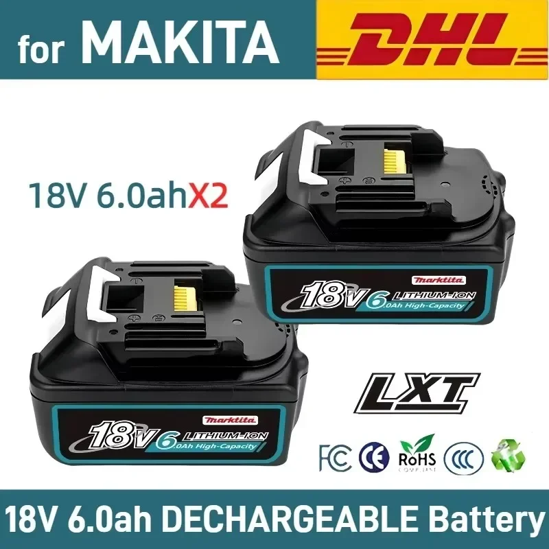 100%for Makita 18V 12.0Ah rechargeable battery, suitable for Makita BL1840 BL1830 BL1850 BL1860original power tool battery⚡
100%for Makita 18V 12.0Ah rechargeable battery, suitable for Makita BL1840 BL1830 BL1850 BL1860original power tool battery⚡