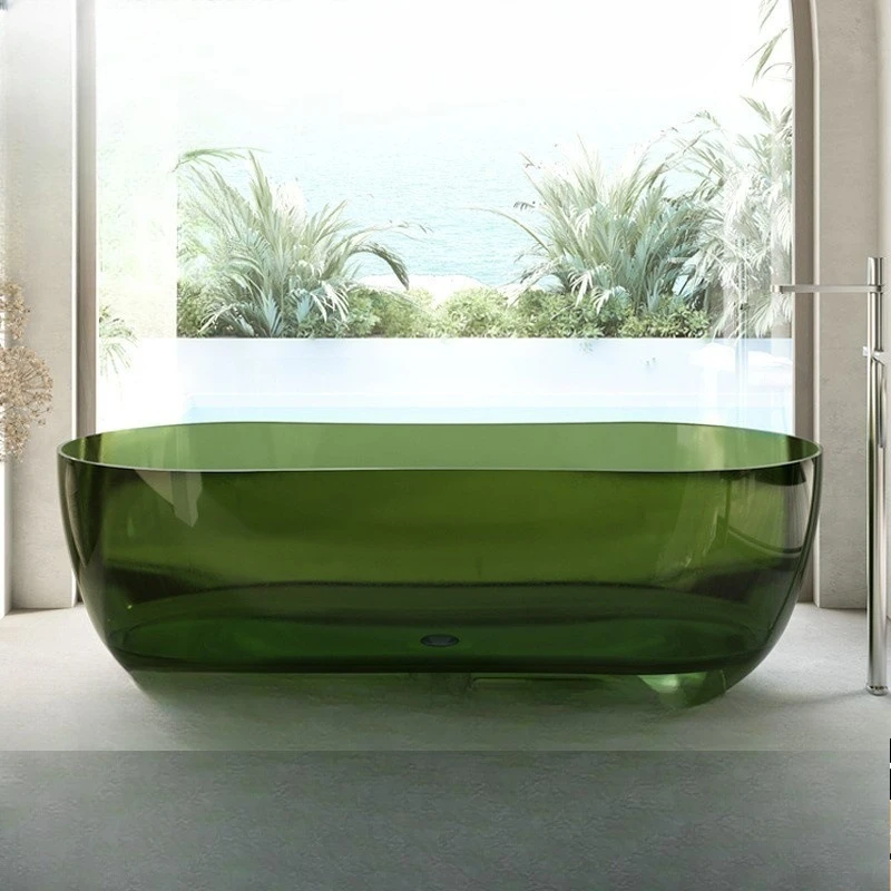 Transparent bathtub Independent crystal resin Oval bathtub
Transparent bathtub Independent crystal resin Oval bathtub
