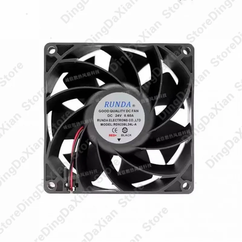 S For RUNDA RD9238L24L-A DC24V 0.60A 2-Wire Silent Cooling Fan 1pcs
S For RUNDA RD9238L24L-A DC24V 0.60A 2-Wire Silent Cooling Fan 1pcs