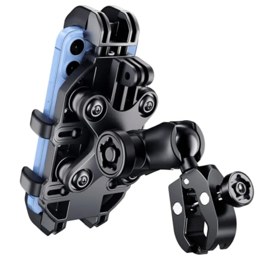Motorcycle Phone Mount Holder with Vibration Dampener Anti-Shake 720° Adjustable for iPhone 16 Pro Max for Samsung 5.4''-6.9''
Motorcycle Phone Mount Holder with Vibration Dampener Anti-Shake 720° Adjustable for iPhone 16 Pro Max for Samsung 5.4''-6.9''