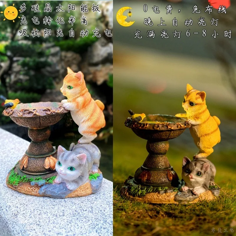 Outdoor Garden Decoration Small Cat Animal Balcony Solar Garden Light Resin Crafts Home Statue Sculpture Room Decor Accessories
Outdoor Garden Decoration Small Cat Animal Balcony Solar Garden Light Resin Crafts Home Statue Sculpture Room Decor Accessories