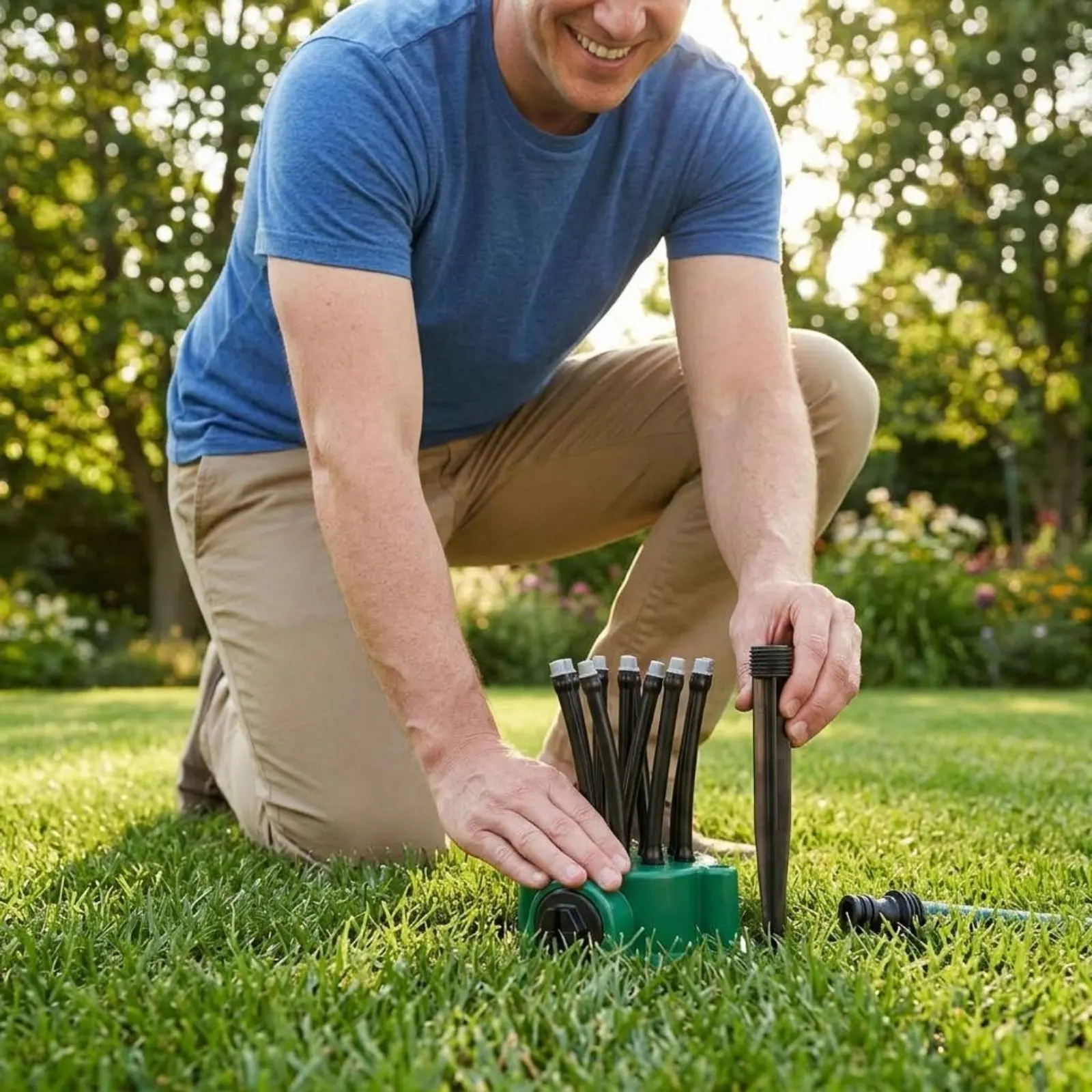 360 Degree Sprinkler Gentle Mist Spray Multi Head Sprinkler Outdoor Watering Gear Quick Connect Garden Tool for Yard
360 Degree Sprinkler Gentle Mist Spray Multi Head Sprinkler Outdoor Watering Gear Quick Connect Garden Tool for Yard