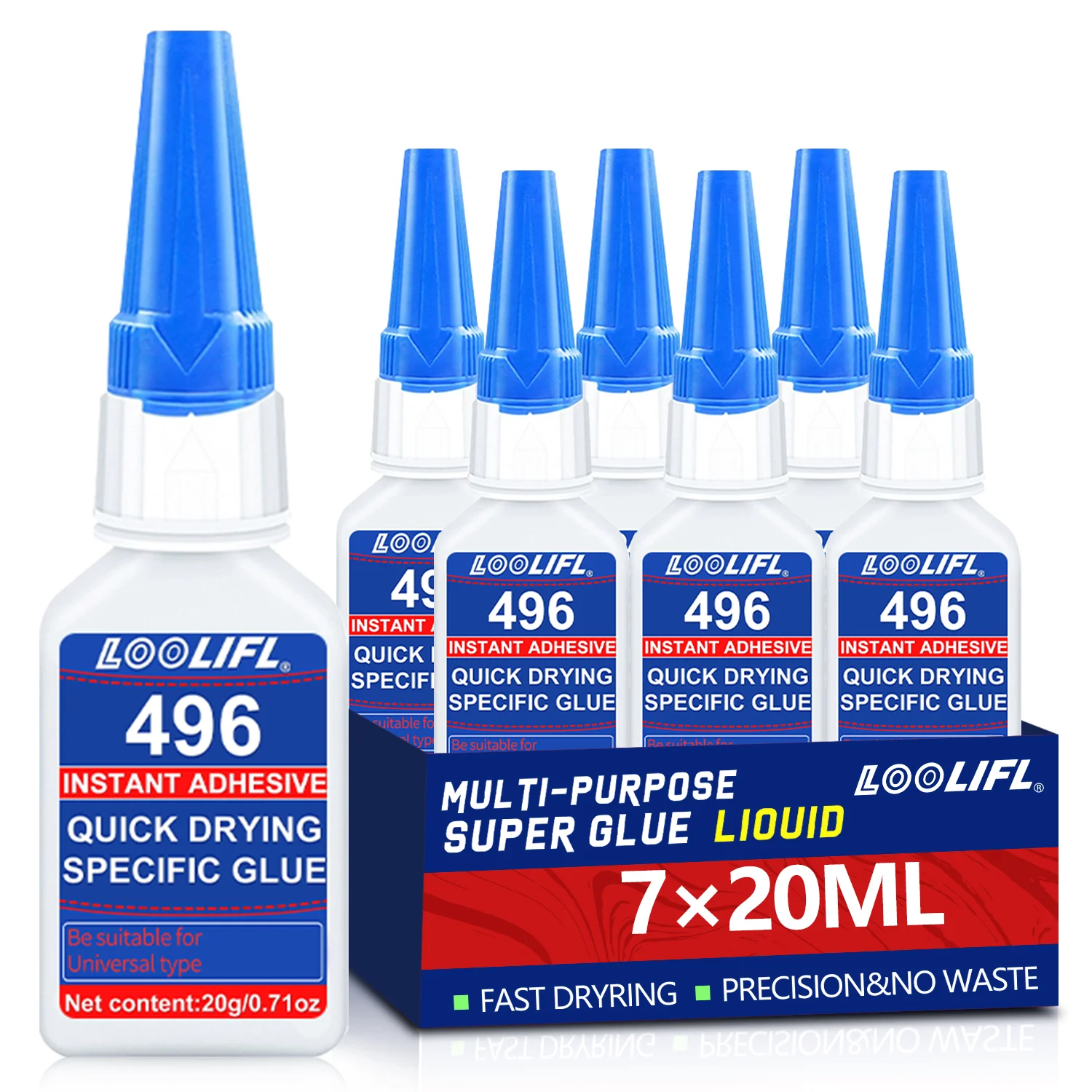 496 Multi-Purpose Super Glue Cyanoacrylate Adhesive 20g Instant Fast Adhesive Rubber Wood Glass Stronger All Bonding Glue tool
496 Multi-Purpose Super Glue Cyanoacrylate Adhesive 20g Instant Fast Adhesive Rubber Wood Glass Stronger All Bonding Glue tool
