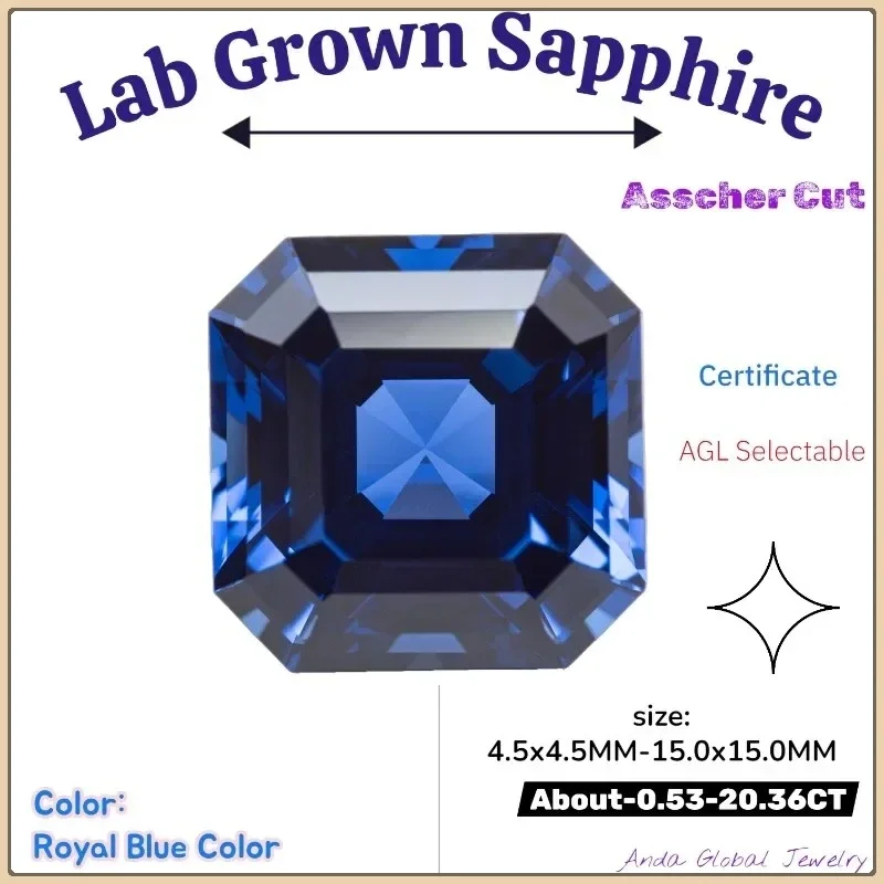 S-Lab Grown Sapphire RoyalBlueColor Asscher Cut AAA+Clarity Gems for Jewelry Setting&Custom Design Certificate Daily Matching
S-Lab Grown Sapphire RoyalBlueColor Asscher Cut AAA+Clarity Gems for Jewelry Setting&Custom Design Certificate Daily Matching