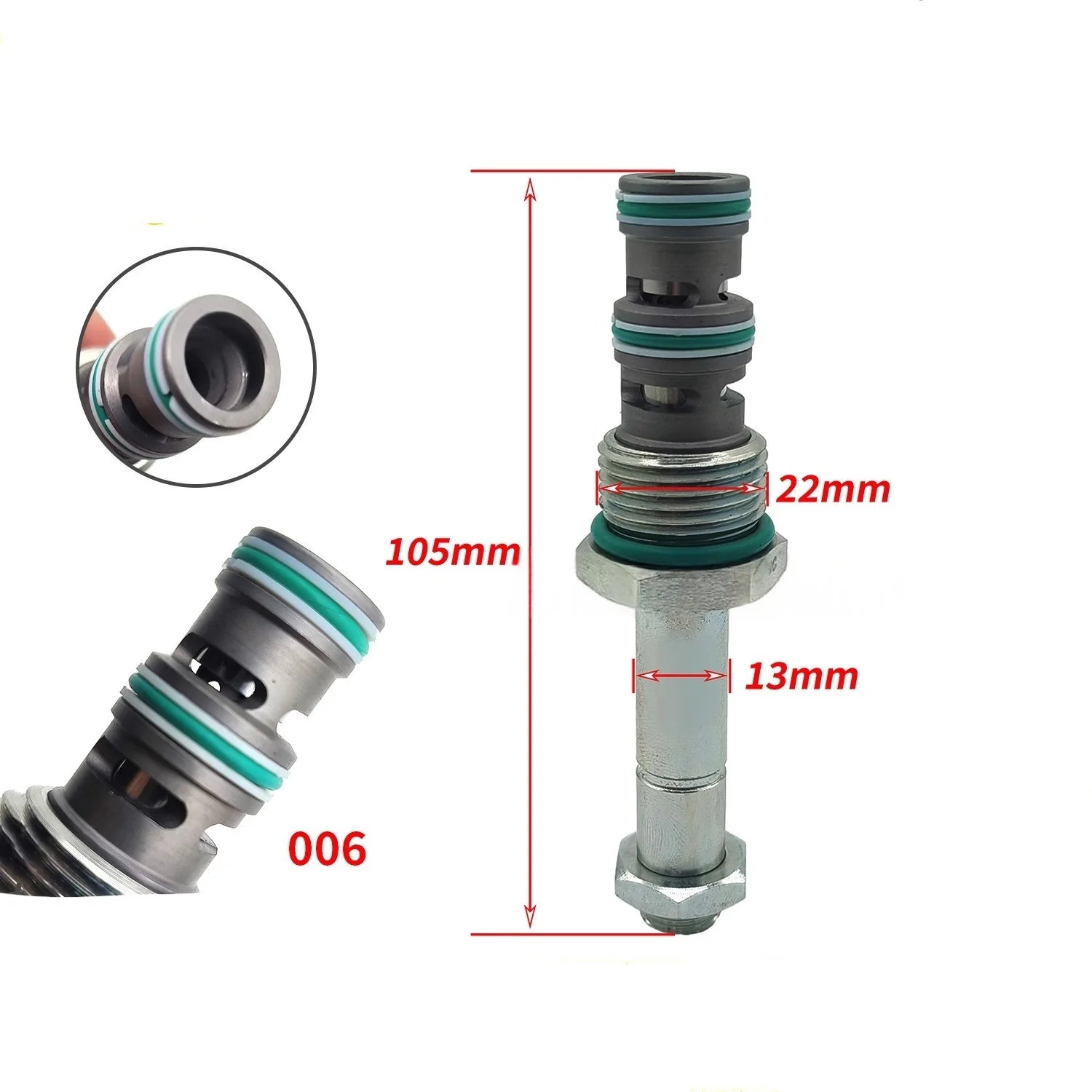 Applicable to the solenoid valve cores of for Daewoo DH150/220/225-7 and for Hyundai R60/215-7 excavators
Applicable to the solenoid valve cores of for Daewoo DH150/220/225-7 and for Hyundai R60/215-7 excavators