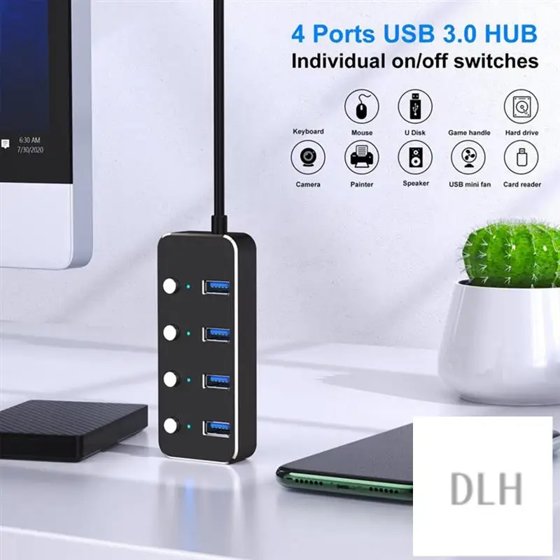 VO-USB 3.0 Power Adapter 4 Ports Splitter Hub USB Multi Extender Switch 1.2M Cable Hub USB Hub 3.0 EU Plug A
VO-USB 3.0 Power Adapter 4 Ports Splitter Hub USB Multi Extender Switch 1.2M Cable Hub USB Hub 3.0 EU Plug A