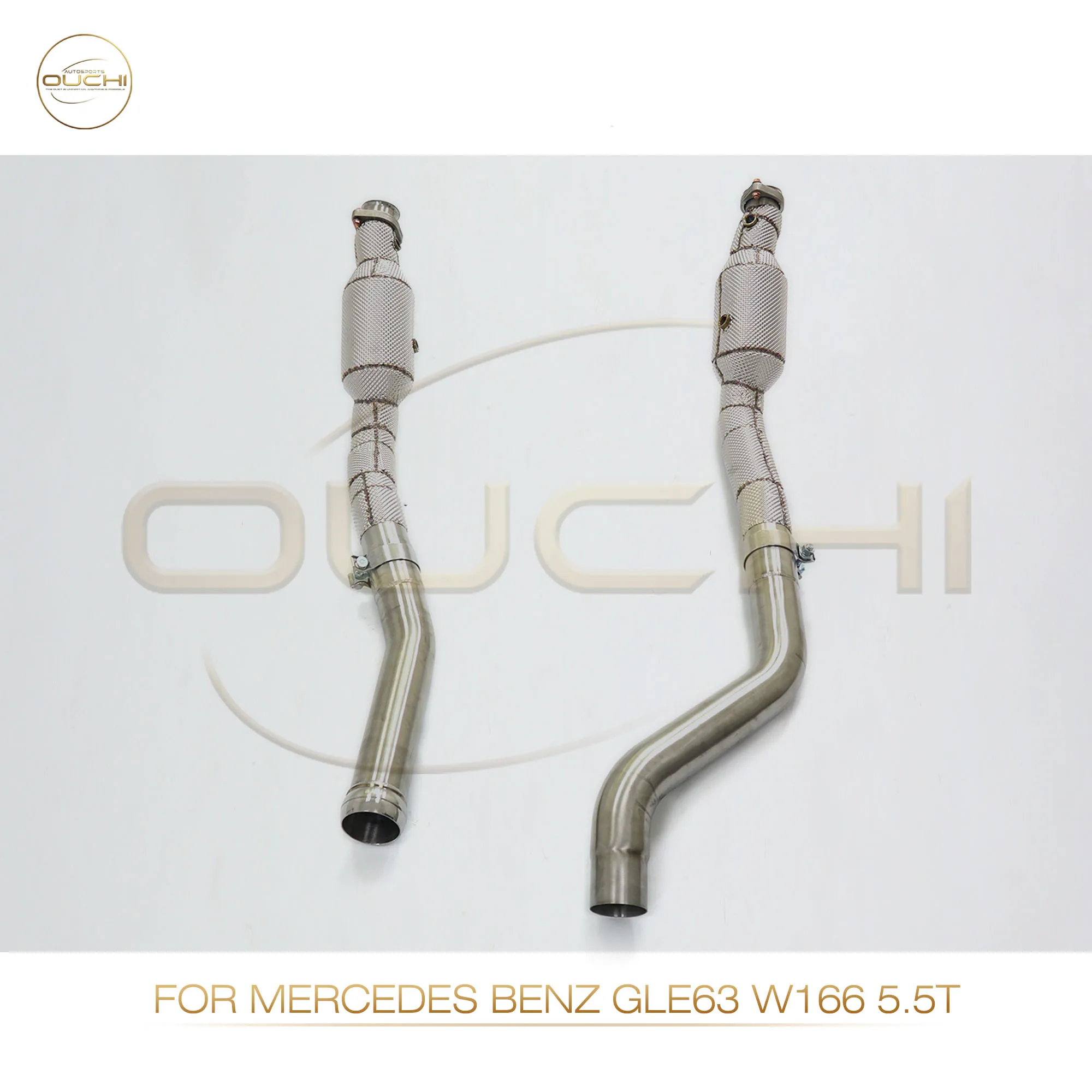 High Performance Downpipe For Mercedes Benz GLE63 W166 5.5T OUCHI Stainless Steel Car Exhaust Heat Shield Good Heat Dissipation
High Performance Downpipe For Mercedes Benz GLE63 W166 5.5T OUCHI Stainless Steel Car Exhaust Heat Shield Good Heat Dissipation