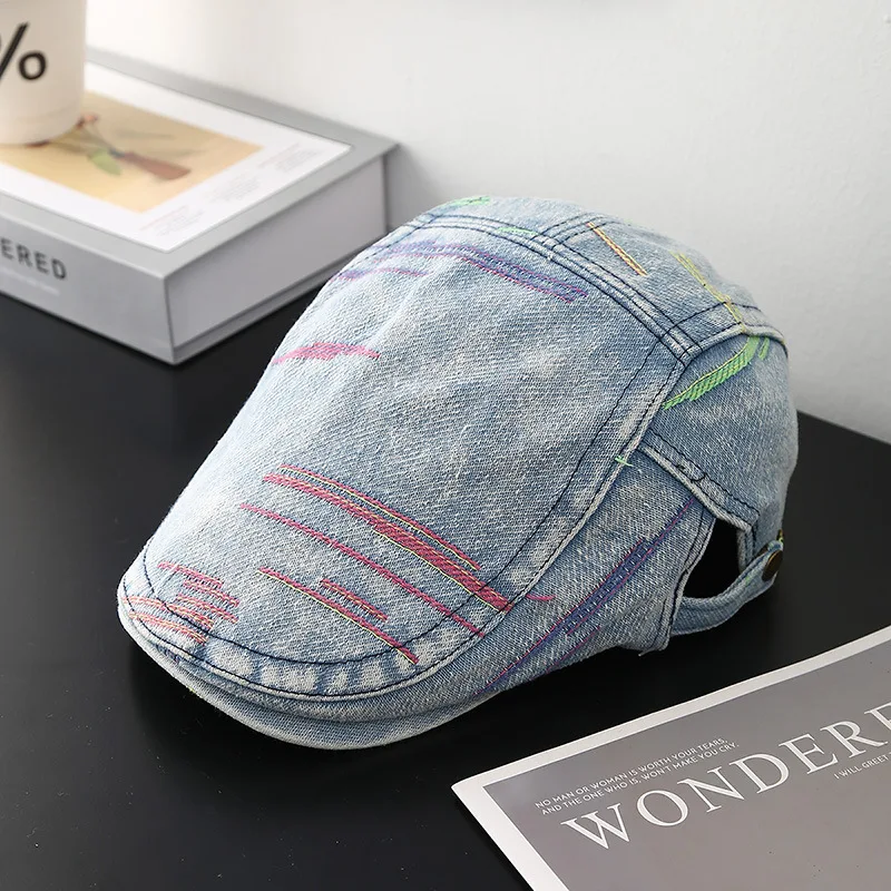 Spring and Summer New Cowboy Hat Women Korean Version of Fashion Washed Cowboy Beret Men's Forward Hat Versatile Cap Beret Hat
Spring and Summer New Cowboy Hat Women Korean Version of Fashion Washed Cowboy Beret Men's Forward Hat Versatile Cap Beret Hat