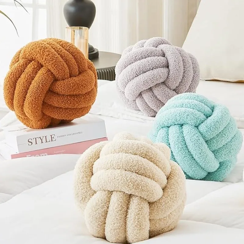 Home Decoration Knotted Ball Lamb Pillow Gift Knotted Ball Plush Pillow Hand-woven Knotted Ball Back Aesthetic Throw Pillow
Home Decoration Knotted Ball Lamb Pillow Gift Knotted Ball Plush Pillow Hand-woven Knotted Ball Back Aesthetic Throw Pillow