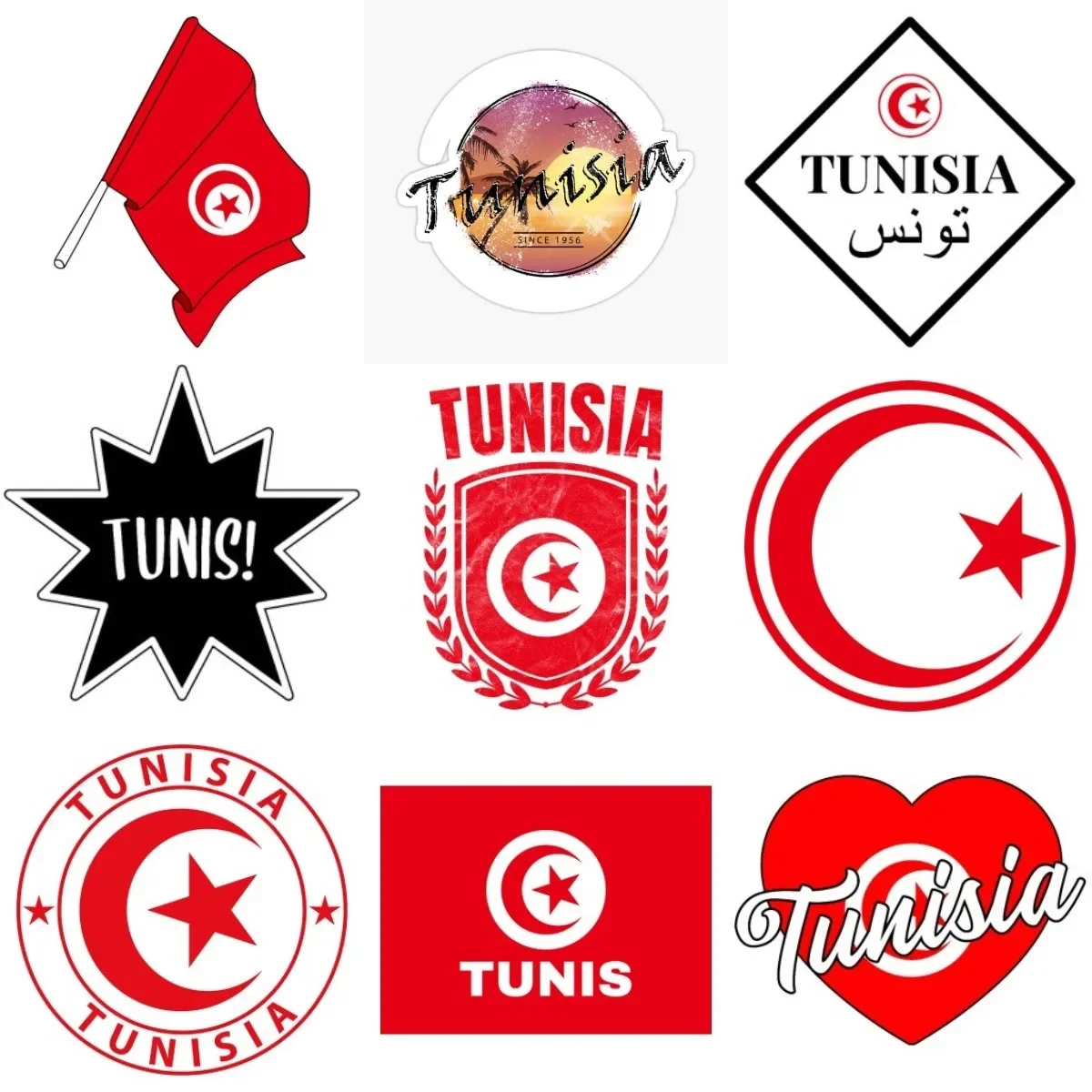 Tunisia Flag Map Emblem Creative PVC Waterproof Sticker for Decorate Wall Car Van Truck Bicycle Off-road Decal Accessories
Tunisia Flag Map Emblem Creative PVC Waterproof Sticker for Decorate Wall Car Van Truck Bicycle Off-road Decal Accessories