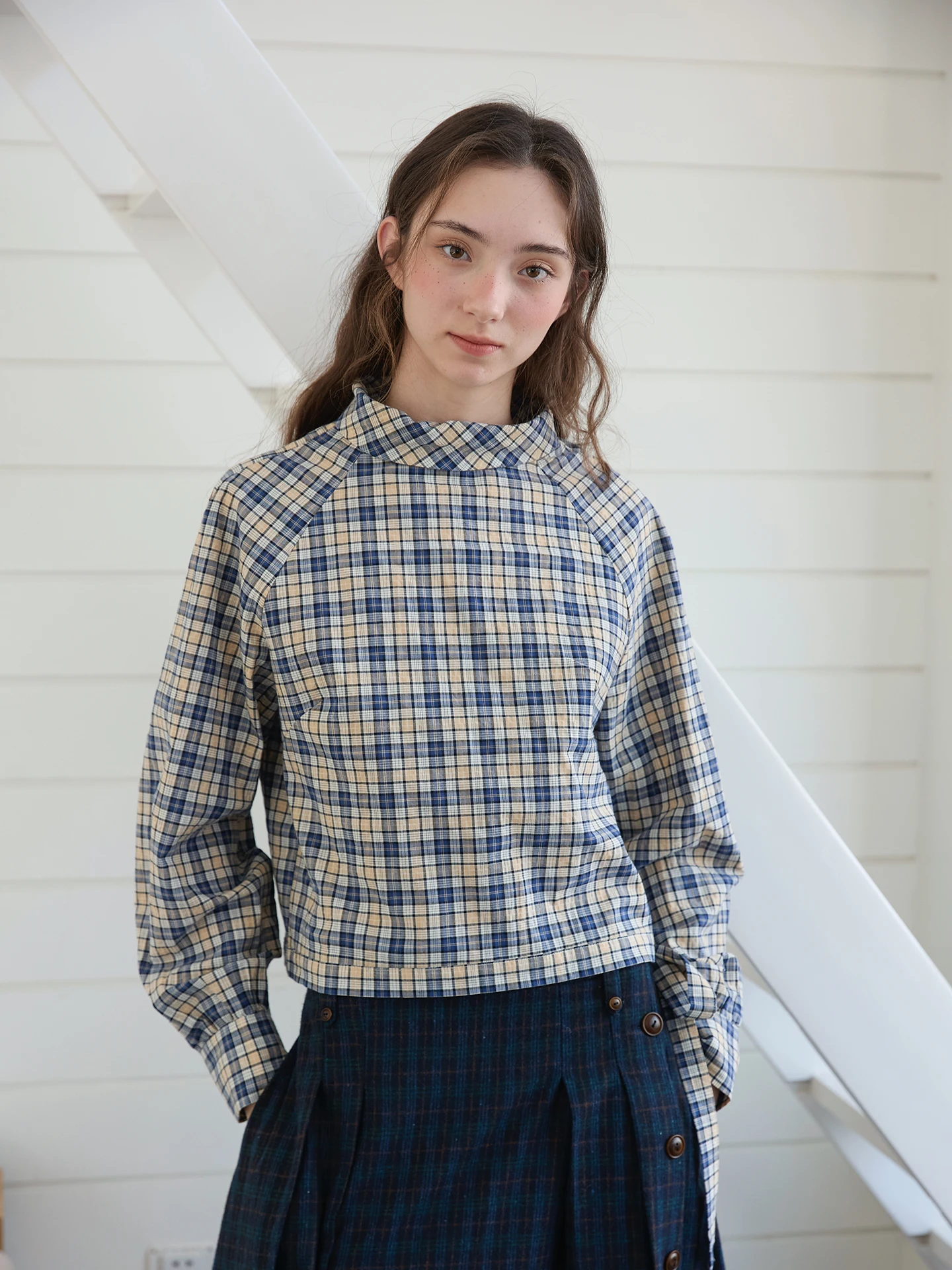 Женская свободная хлопковая дышащая рубашка Willbewell College с длинным рукавом и завязками на плечах, в клетку
Женская свободная хлопковая дышащая рубашка Willbewell College с длинным рукавом и завязками на плечах, в клетку