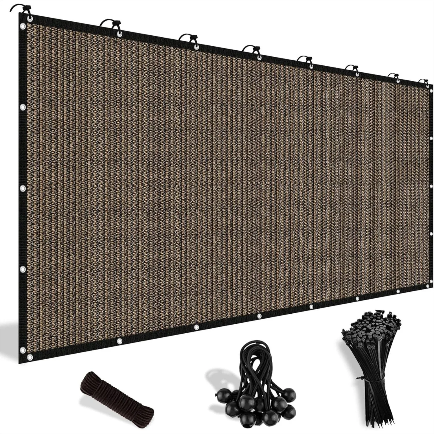 90% Sun Shade Cloth with Grommets 6x10 FT Pergola Cover Canopy Mesh Tarp for Patio Garden Backyard Mocha
90% Sun Shade Cloth with Grommets 6x10 FT Pergola Cover Canopy Mesh Tarp for Patio Garden Backyard Mocha