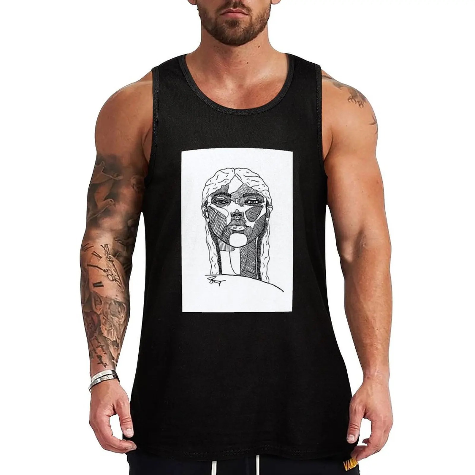portrait Tank Top Basic Cotton Tank Top Non-Shrink Casual Sleeveless
portrait Tank Top Basic Cotton Tank Top Non-Shrink Casual Sleeveless