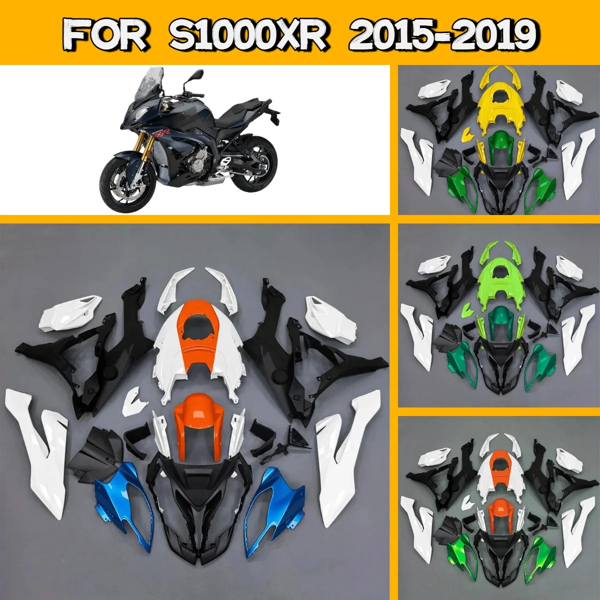 Комплект обтекателей для мотоцикла BMW S 1000XR 2015-2019, литые панели, обвес, горячая новинка
Комплект обтекателей для мотоцикла BMW S 1000XR 2015-2019, литые панели, обвес, горячая новинка