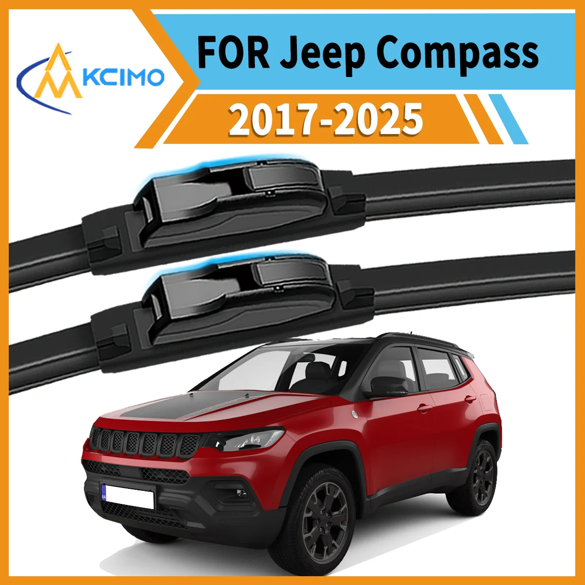 Ultimate 2 Front Wiper Blades for Jeep Compass MP/552 2017-2025 Ensures Clear Vision & Safe Driving in Rain Snow or Sun
Ultimate 2 Front Wiper Blades for Jeep Compass MP/552 2017-2025 Ensures Clear Vision & Safe Driving in Rain Snow or Sun